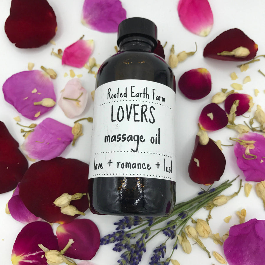 rose and jasmine massage oil, romantic massage oil, valentine's day gift