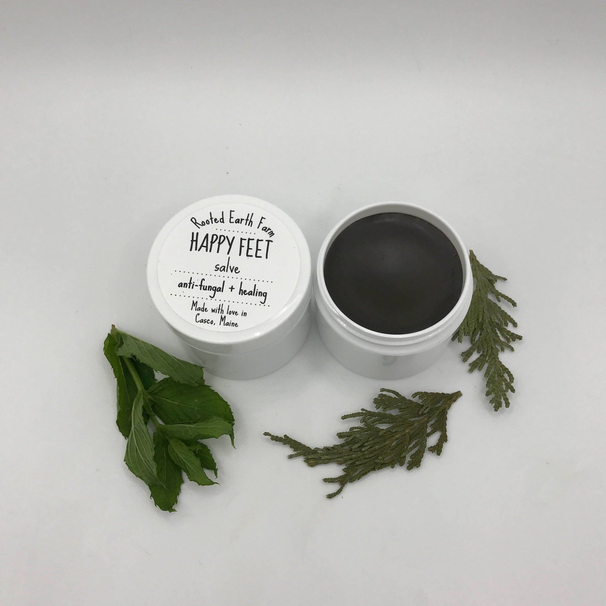 Happy Feet Salve - Natural Herbal Foot Moisturizer – Rooted Earth Farm ...