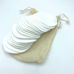 organic bamboo facial rounds, eco-friendly makeup remover pads