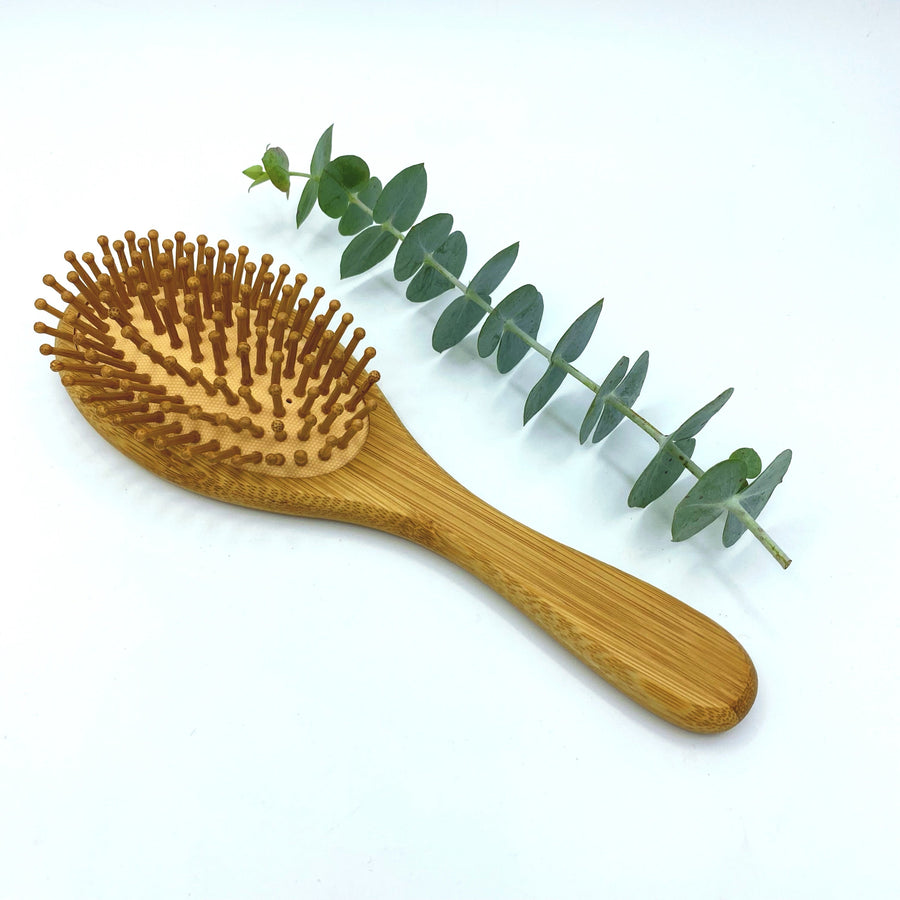 round hair brush bamboo eco-friendly