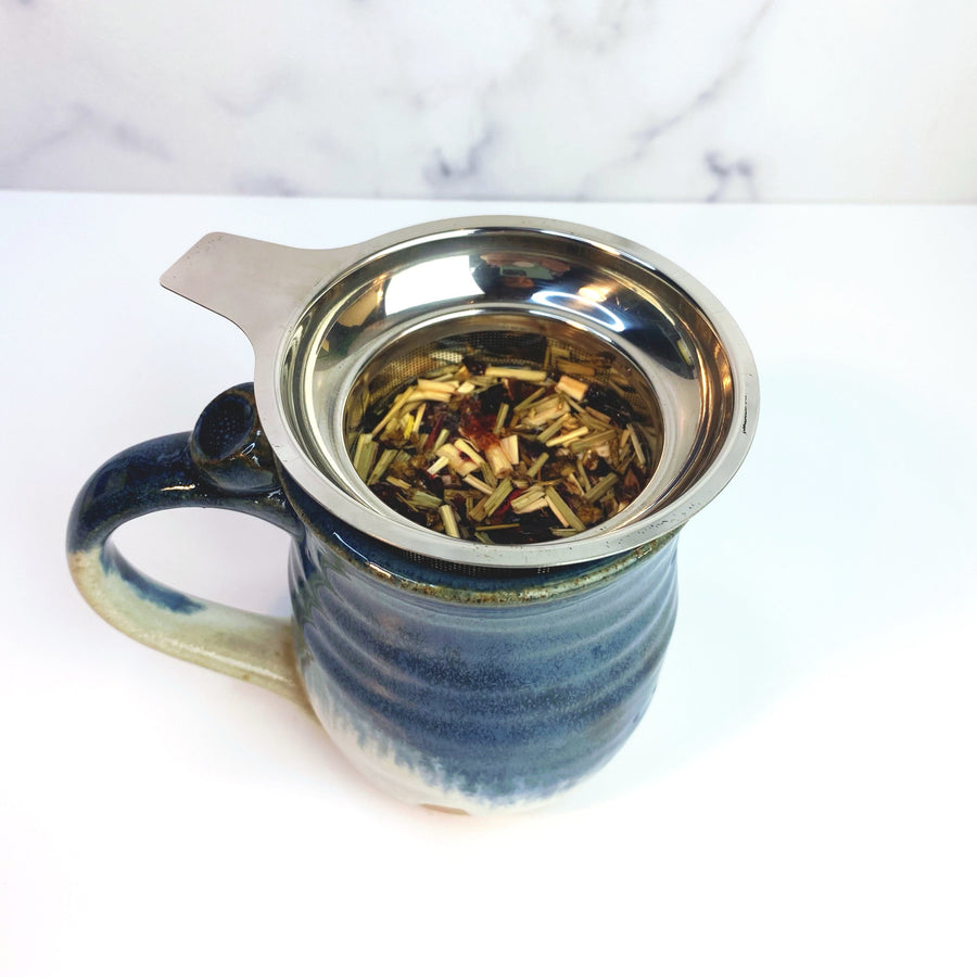 stainless steel big tea strainer for herbal tea