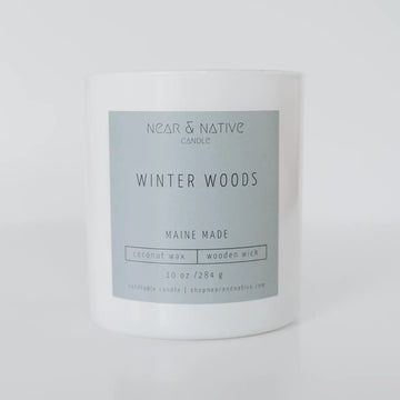 Winter Woods Wood Wick Coconut Soy Candle - 10 oz